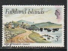 1980 Falkland Islands - Sc 310 - used VF - 1 single - Early Settlement - Stanley