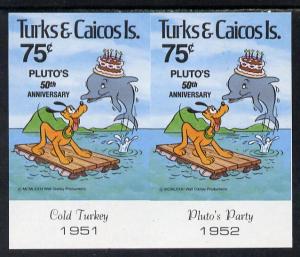 Turks & Caicos Islands 1981 50th Anniversary of Walt ...