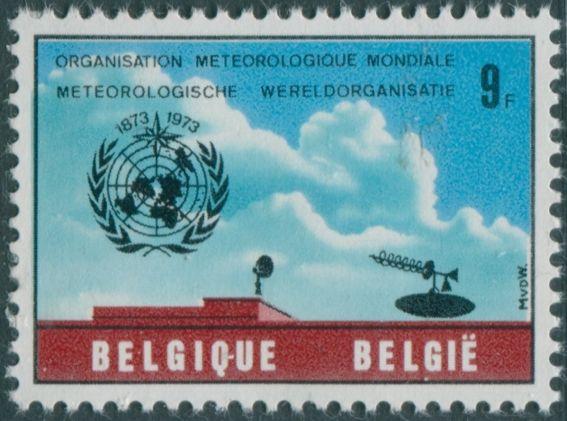 Belgium 1973 SG2298 9f WMO emblem equipment MNH