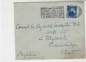 General Sir Francis Reginald Wingate 1948 Belgium to England Stamps Cover R17326