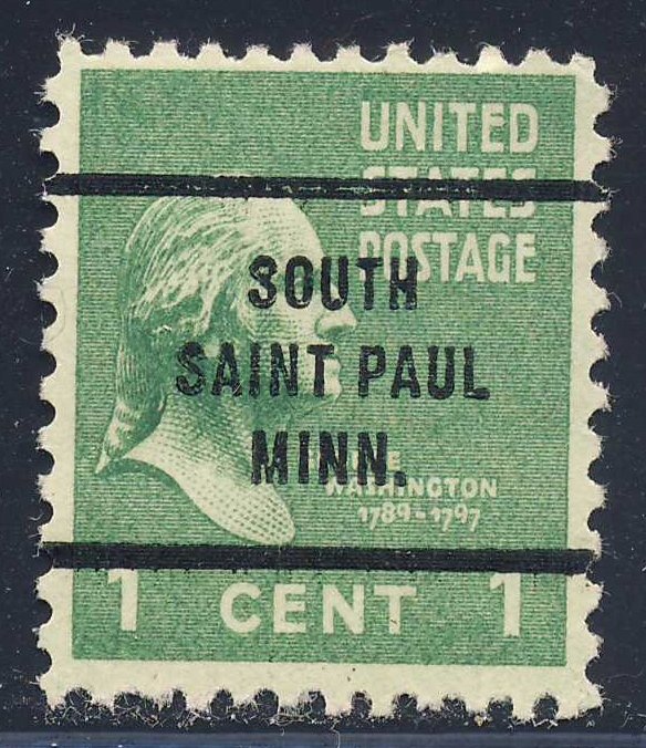 South Saint Paul MN, 804-63 Bureau Precancel, 1¢ Washington