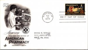 FDC 1972 SC #1473 Artcraft Cachet - Cincinnati, Oh - Single - F78563