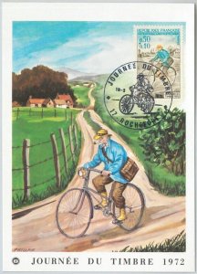 63526 - FRANCE - POSTAL HISTORY: MAXIMUM CARD 1972 - BICYCLE Journee du Timbre-