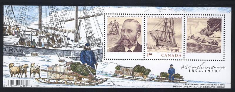 CANADA 2004 = OTTO SVERDRUP = Souvenir Sheet JOINT ISSUE with Norway & Greenland