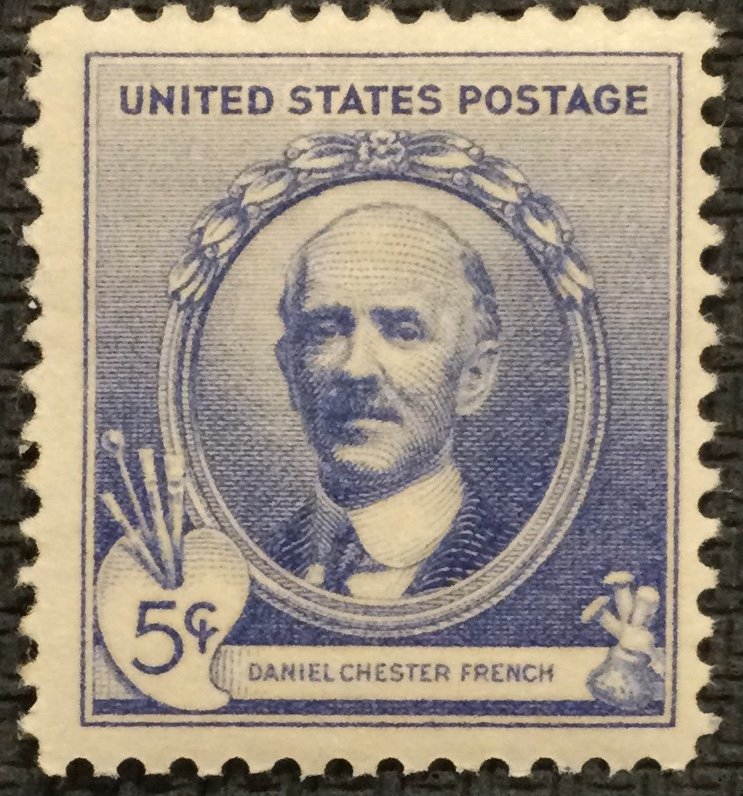 US MNH #887 DG Single Daniel Chester French SCV $.50 L25