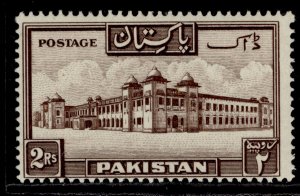 PAKISTAN GVI SG39, 2r chocolate, LH MINT. Cat £20. 