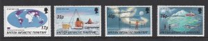 British Antarctic Territory #235-39 MNH set c/w ss, SCAR, issued 1996