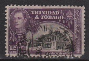 Trinidad & Tobago 1938 Scott 57 used - 12c, San Fernando