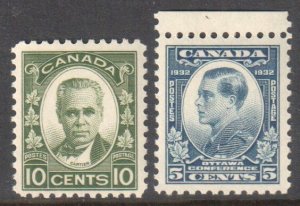 Canada #190, 193 Mint VF-XF NH C$80.00