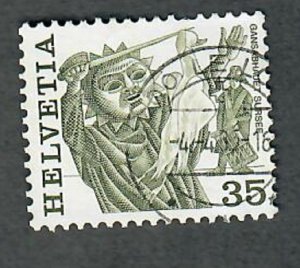Switzerland 637 used single