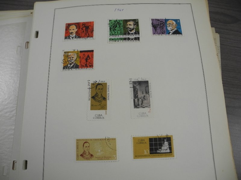 CUBA, 100s & 100s of Stamps mostly hinged on Scott pages