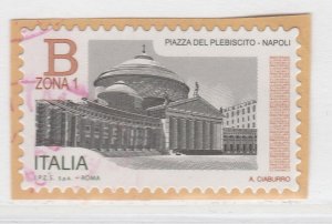 Piazza del Plebiscito Naples Italy 2016 Used Stamp One Piece A20P38F2506