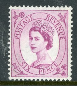 Great Britain 1960 QEII 6p Purple Phosphor Bands SG #617 MNH B42