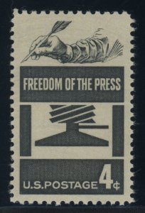 US Stamp #1119 Freedom of the Press 4c - PSE Cert - SUPERB 98 - MNH- SMQ $60.00