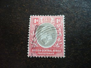 Stamps - British Central Africa - Scott# 60- Used Part Set of 1 Stamp