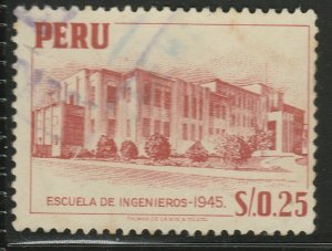 Peru 1952-53 Impr. Thomas De La Rue & Co 25c Used A18P55F450-