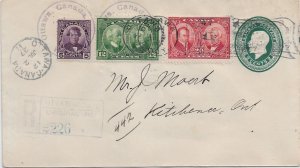 1927 Ottawa to Kitchener, Canada Registered Special Delivery 5c, 12c ... (56798)