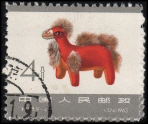 China (PRC) 738 - Used - 4f Cloth Camel (1963) (cv $1.00)