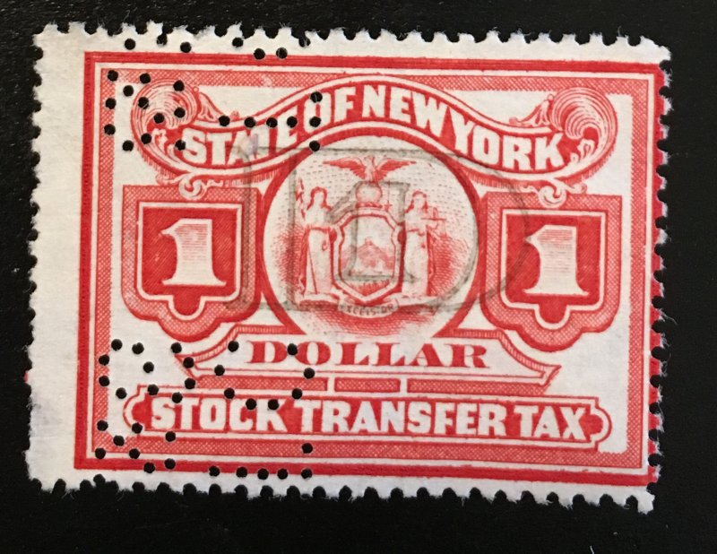 New York Stock Transfer, $1, Vic's Stamp Stash