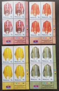 *FREE SHIP Malaysia Fashion Heritage 2002 Baba Nyonya Costume (stamp blk 4) MNH