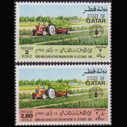 QATAR 1981 - Scott# 607-8 World Food Day Set of 2 NH