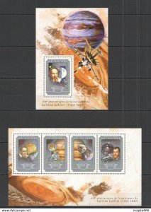 2014 Guinea Space Birth Galileo Galilei Kb+Bl ** Stamps St662