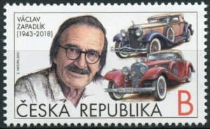 Czech Republic 2021 MNH Cars Stamps Vaclac Zapadlik Stamp Design Art 1v Set