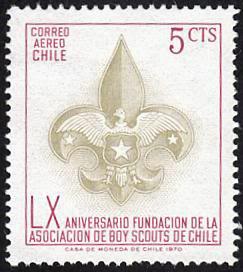 Chile - SC# C311 ~ 5c Boy Scout Emblem Mint