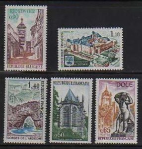 France MNH sc# 1310-1314 Castles
