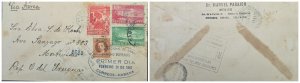 O) 1947  CUBA, NATIONAL LIVESTOCK EXHIBITION, INTERNATIONAL AIRMAIL, PLANE OVER