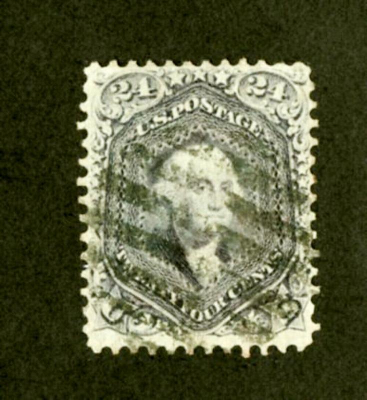 US Stamps # 78a 24c Washington XF USED Neat Cancel Gem Scott Value $425.00