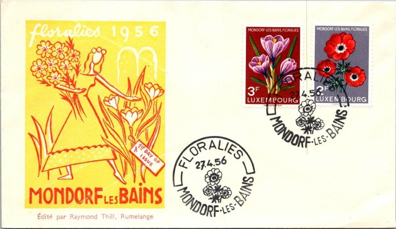 Luxembourg FDC 1956 - Floralies Mondorf Les Bains - F29039 