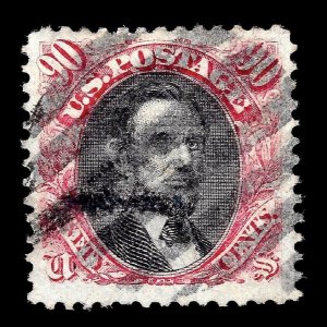 WCstamps: U.S. Scott #122 / 90c Pictorial, VF, Used / CV $2,000