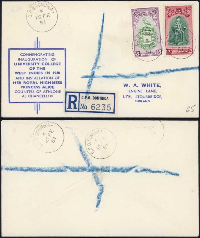 Dominica 1951 Cover