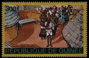 Guinea #C100 Unused VLH; 300fr Village of Les Bessar (1968)