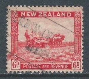 New Zealand #193 Used 6p Harvesting - Wmk. 61