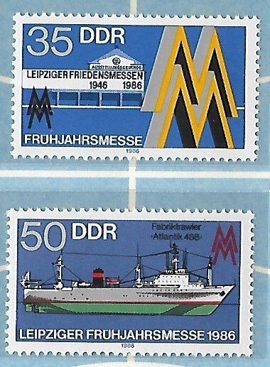 Germany - DDR - # 2526-2527 - Leipzig Spring Fair - MNH.....{1986}