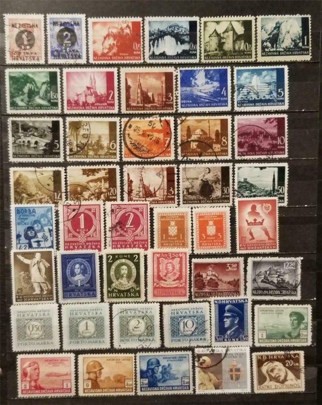 CROATIA Stamp Lot MH MNH Used T2527