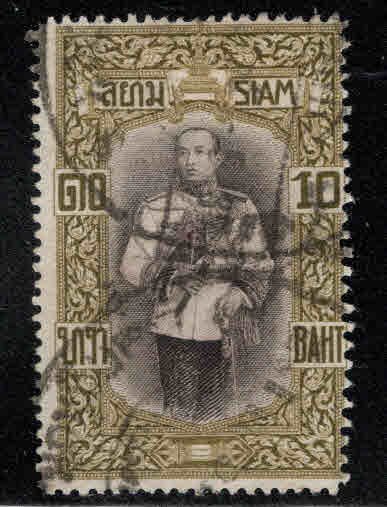 Thailand Scott 174 Used King 10B stamp London Printing 1917 CV$25