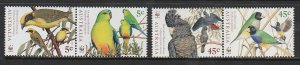 1998 Australia - Sc 1676a & 1978a - MNH VF - 2 pairs - Endangered Birds - WWF