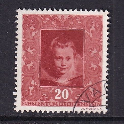 Liechtenstein #228  used  1949 paintings 20rp