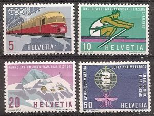 Switzerland  412-15 MNH 1962 Commemoratives