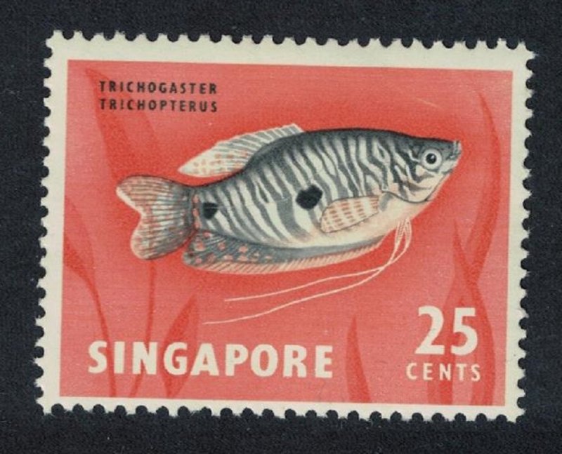 Singapore Three-spotted gourami Fish 1962 MNH SG#72