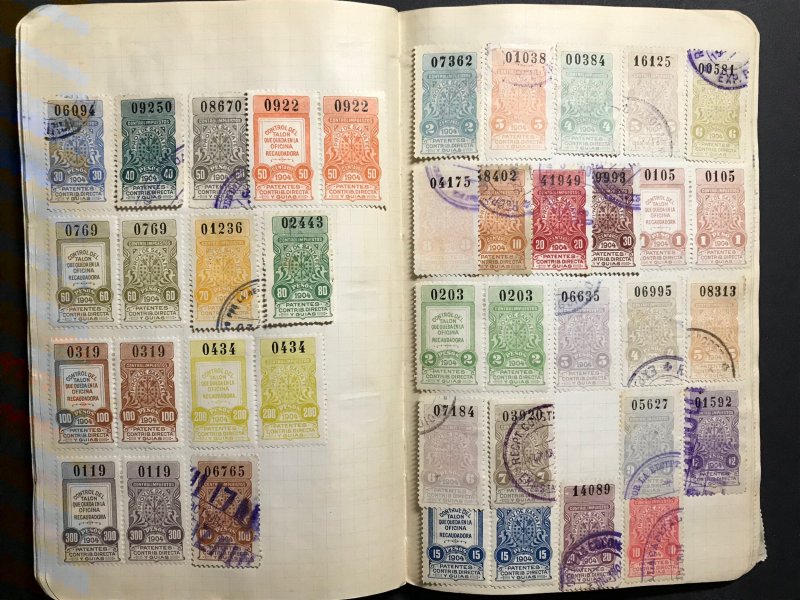 Argentina Revenue Stamps Mint/Used 1884-1912 (1100 Stamps)