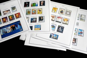 COLOR PRINTED ISRAEL 2000-2010 STAMP ALBUM PAGES (68 illustrated pages)