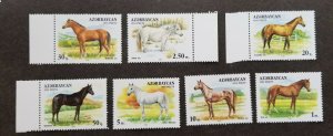 *FREE SHIP Azerbaijan Horses 1993 Fauna (stamp with margin) MNH