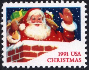 SC#2579 (29¢) Santa & Chimney Single (1991) MNH