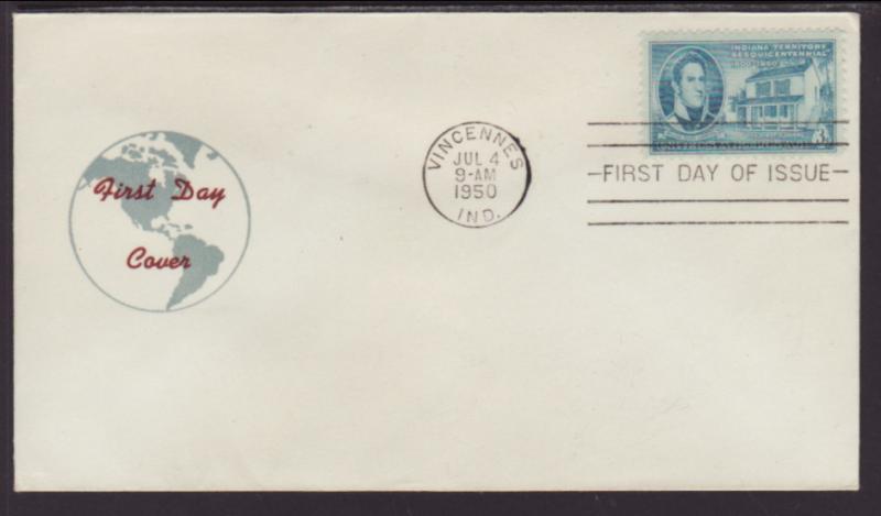 US Indiana 1950 Unknown U/A FDC BIN