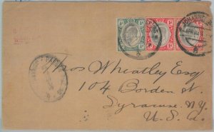 82658 - SOUTH AFRICA Transvaal - POSTAL HISTORY - CENSORED cover to the USA 1902