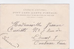 cyprus early 1900's stamps post card ref r15353